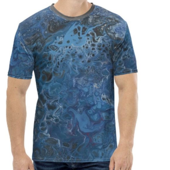 "Polar Escapades"-Men's All Over Print T-shirt - Picture 1 of 2